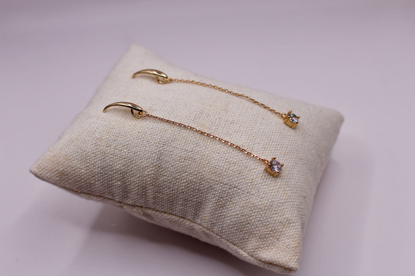 Boucles d’oreilles « Éclat suspendu » Plaqué Or