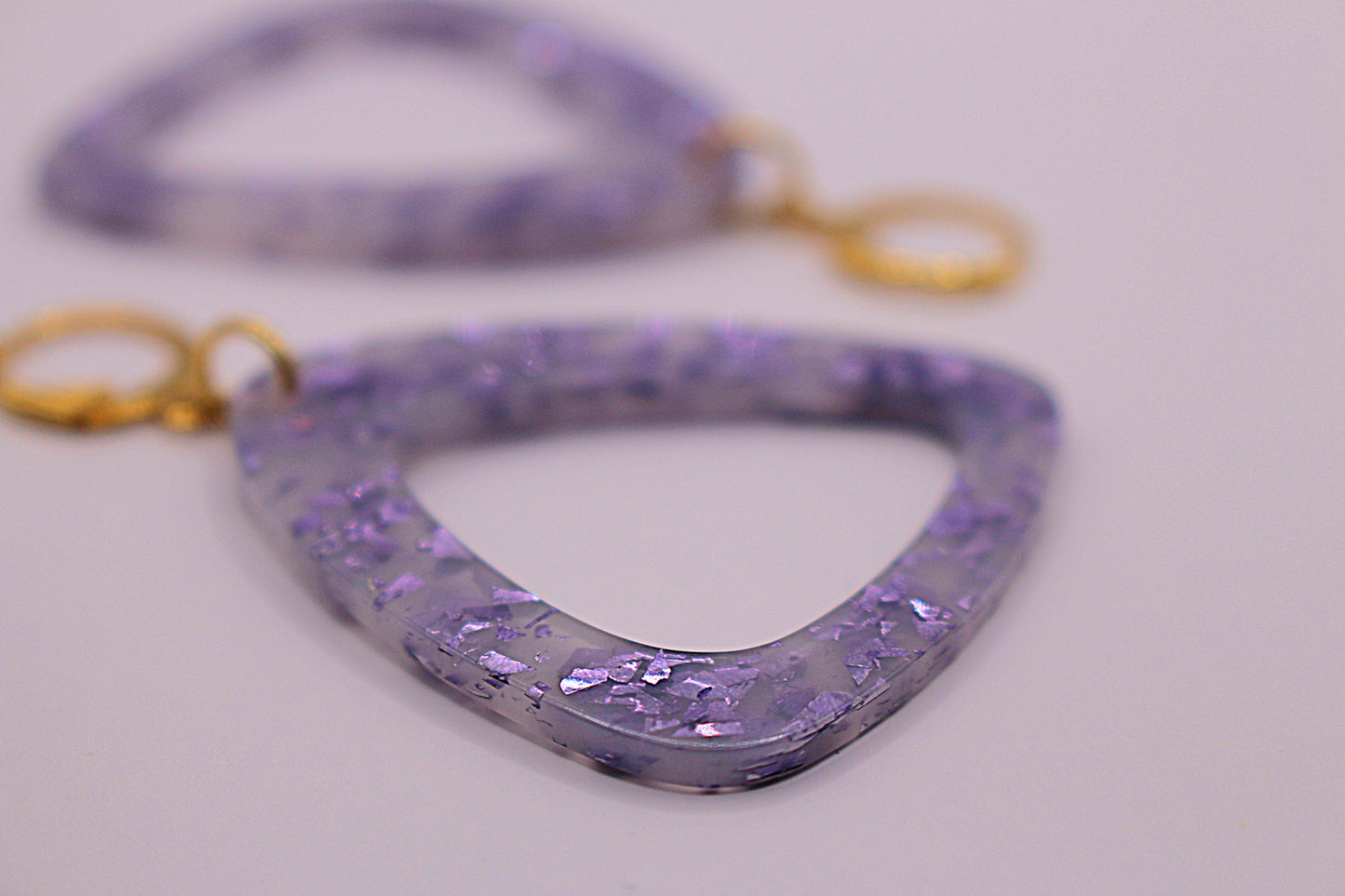 Boucles d'oreilles Lilas
