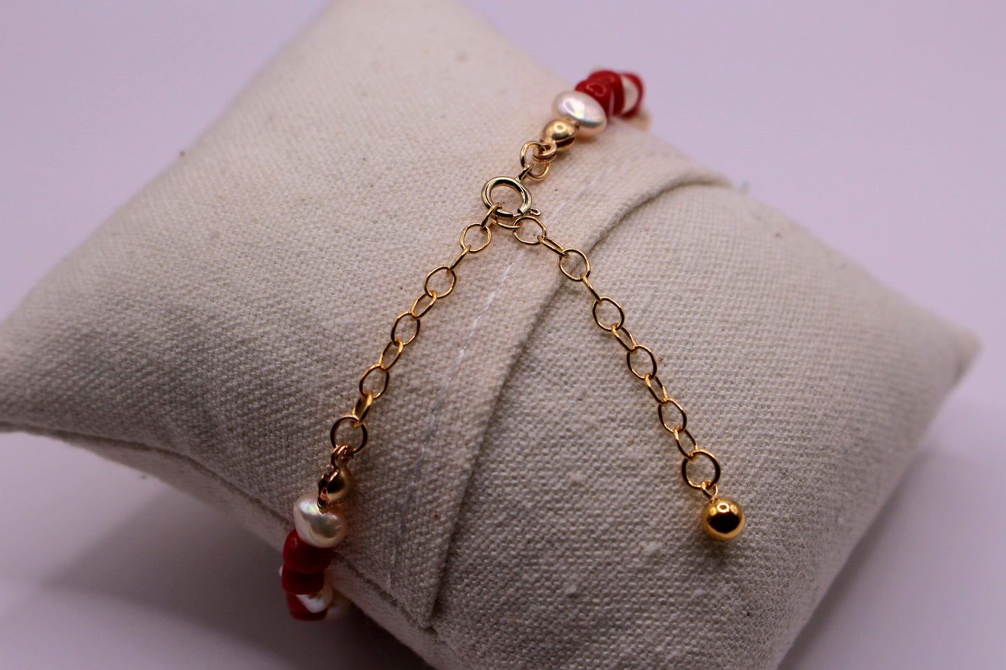 Bracelet Sperone en Corail et Nacre