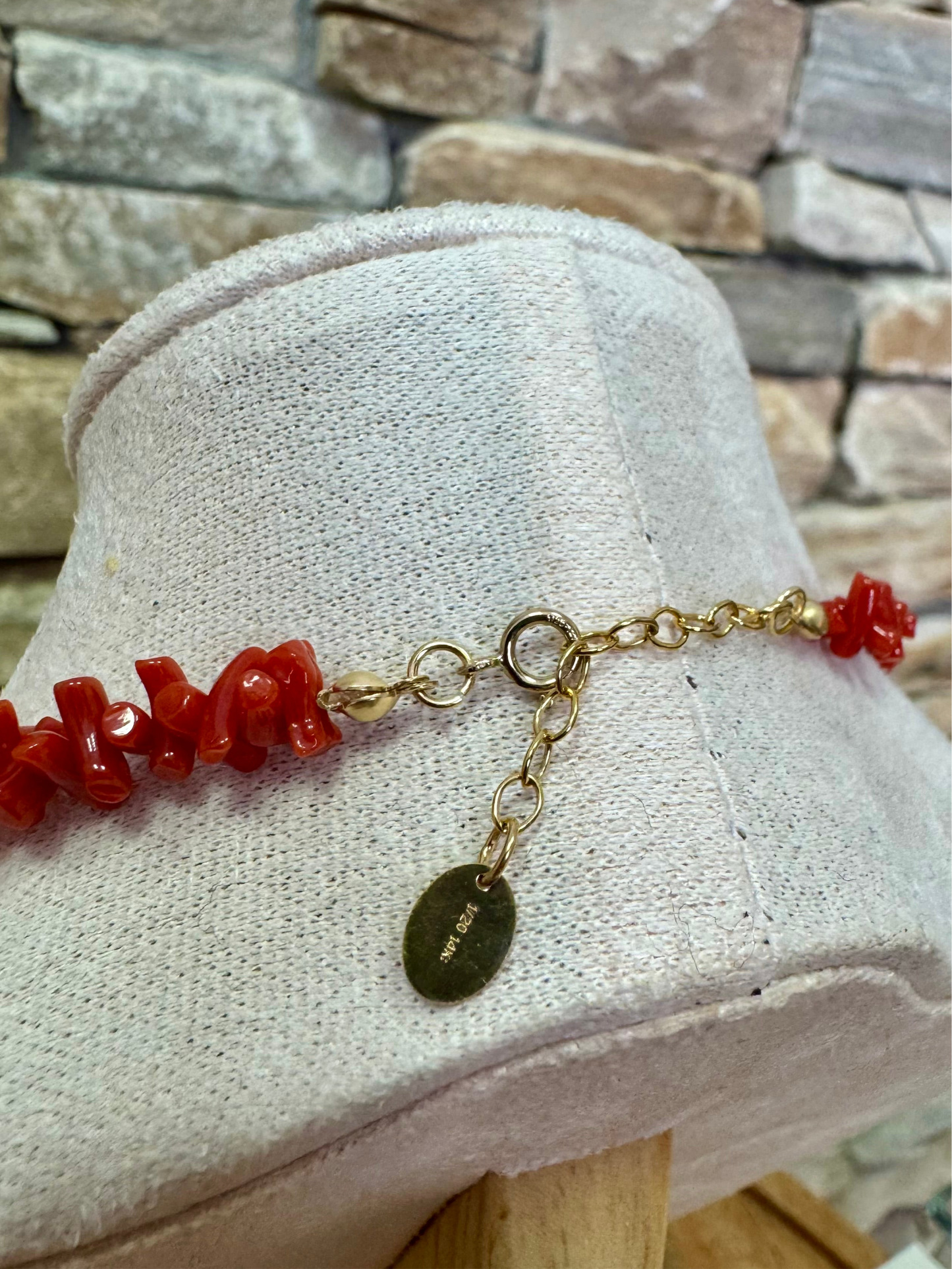 Collier « Sperone » en corail Corse