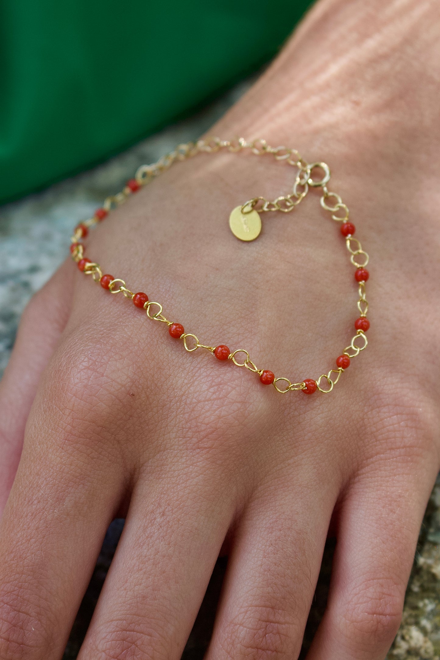 Bracelet « Santa Giulia » en Corail Corse