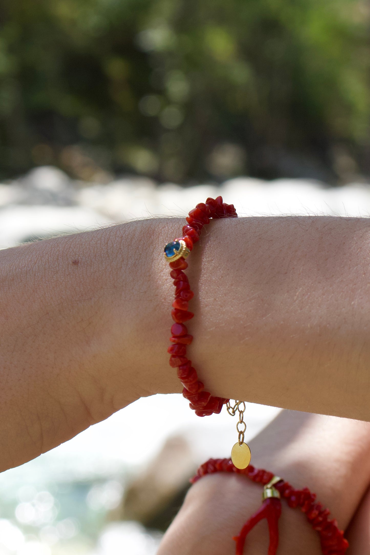 Bracelet "Palma" en Corail Corse de Bonifacio