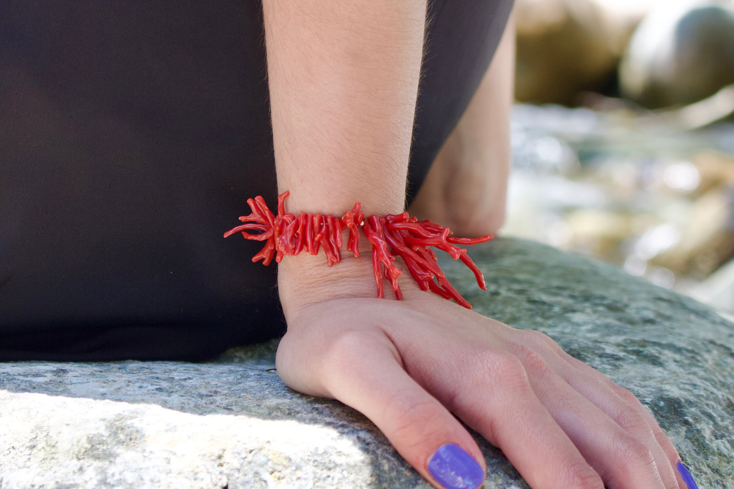 Bracelet « Maraviglia » en Corail or laminé 14k