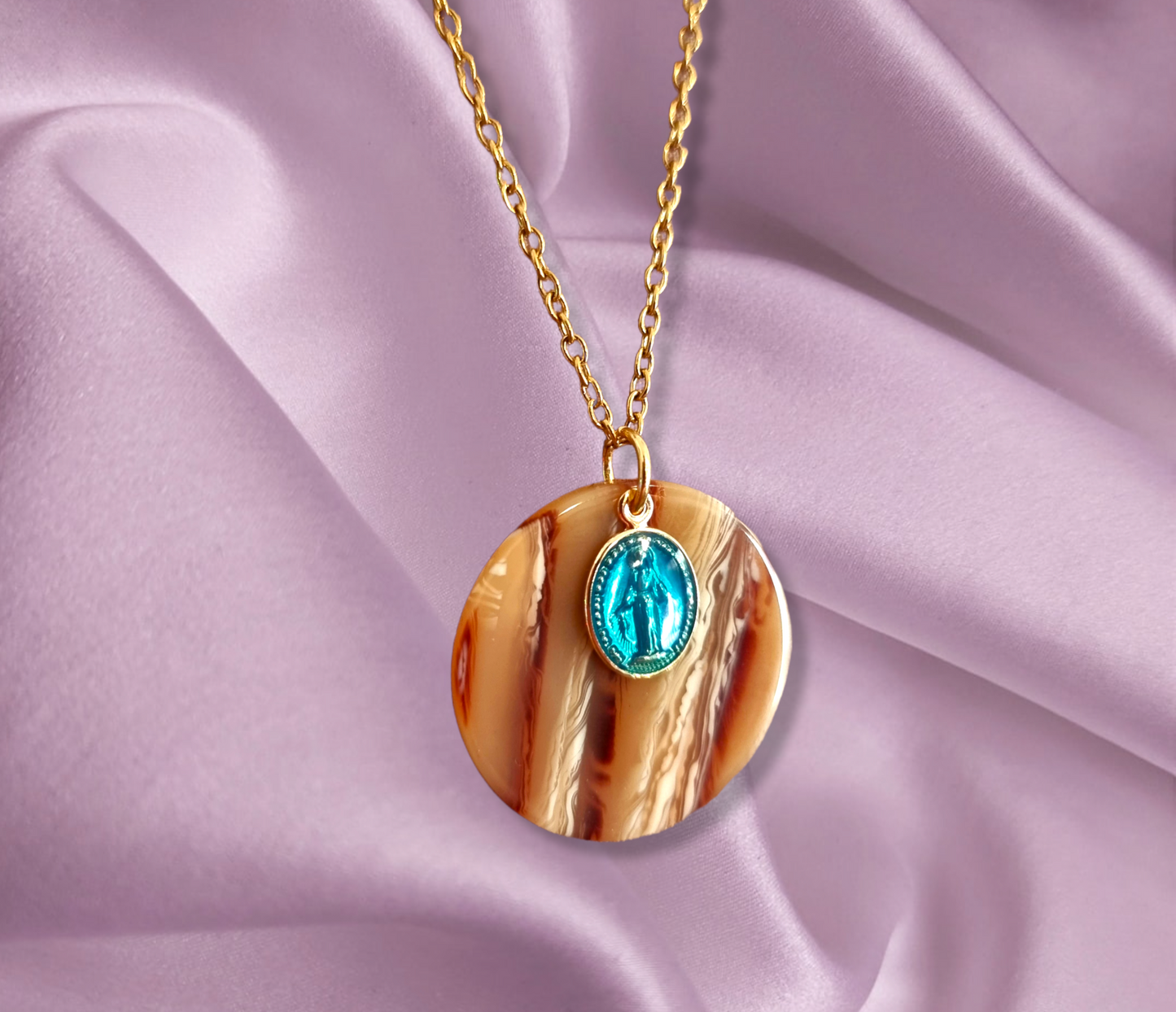 Collier Vierge Caramel - Tofazze