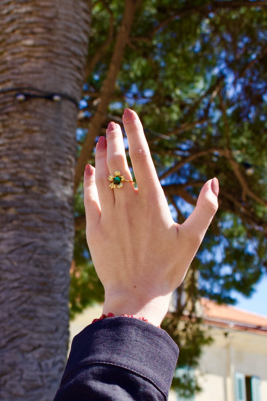 Bague « Macchja » Malachite
