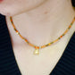 Collier «Scarabée » Cornaline et Hématite