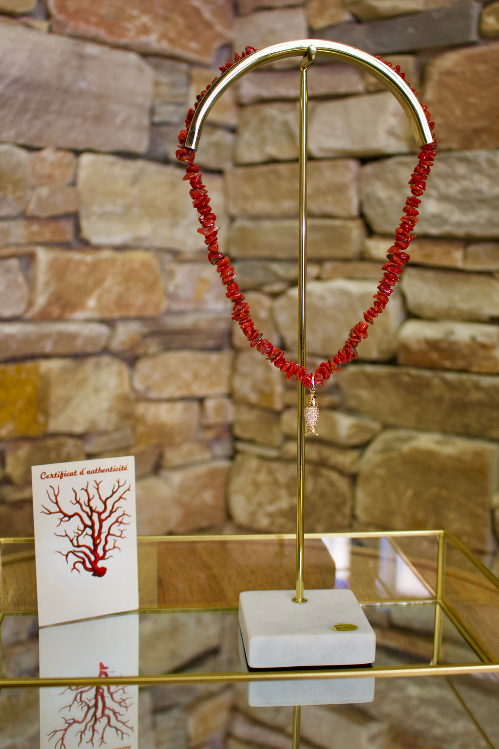 Collier « Centuri » Corail de Bonifacio