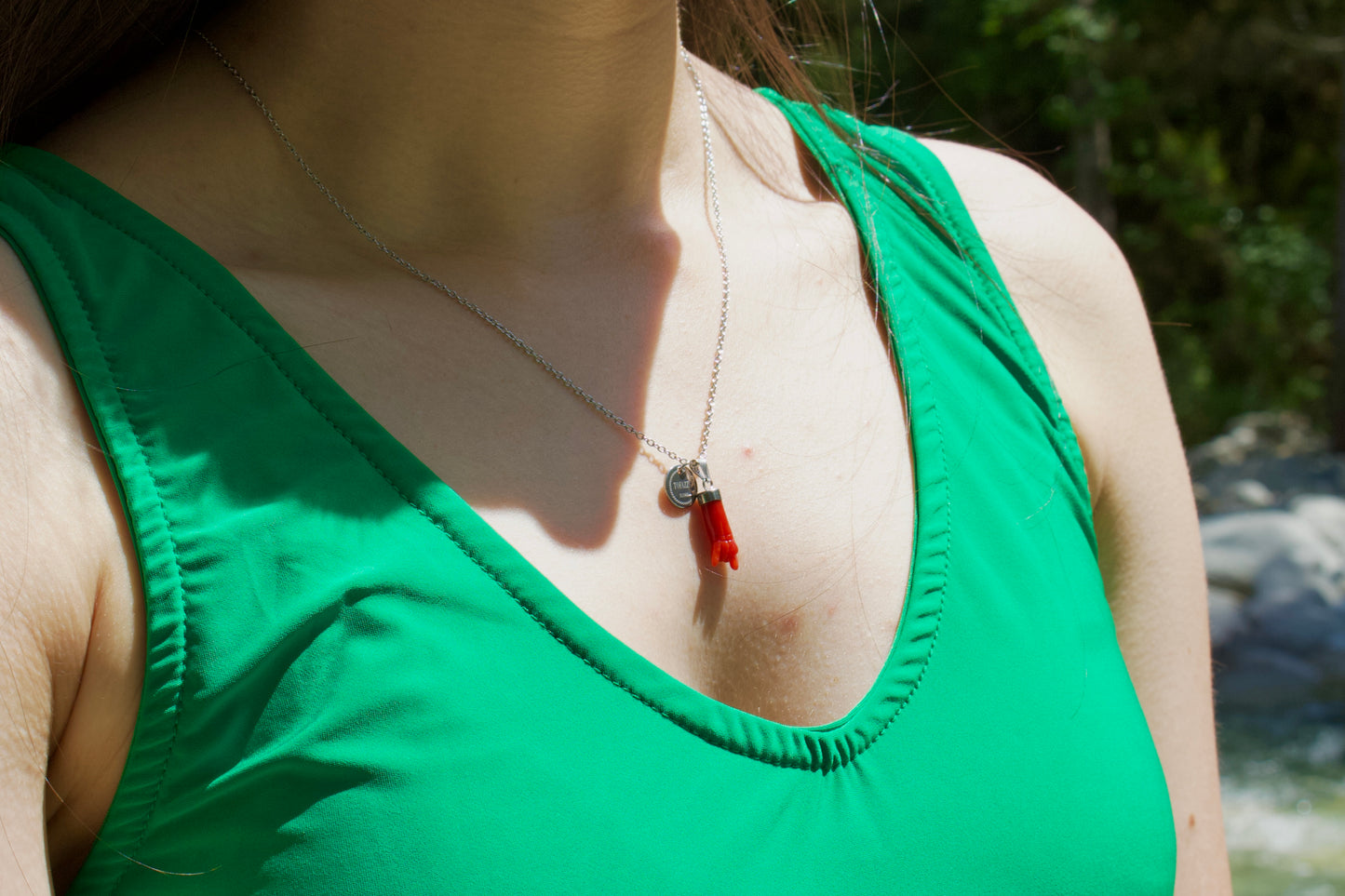 Collier « Scudu » en Corail Corse