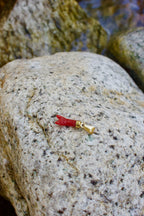 Pendentif « Corne » en Corail Corse et Or 925
