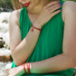 Bracelet « Bavella » Corail Corse et or laminé 14k