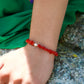 Bracelet « Palombaggia »corail Corse et perle de culture