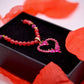 Collier « Chérie » Rhodonite et Rubis