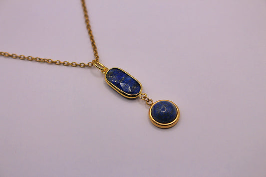 Collier Reine laspis-lazuli