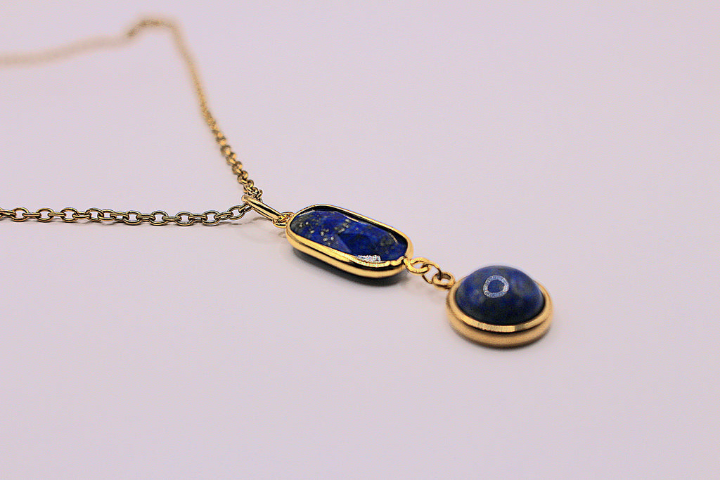 Collier Reine laspis-lazuli