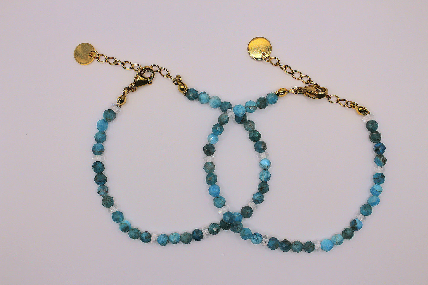 Bracelet Scintillant en Apatite