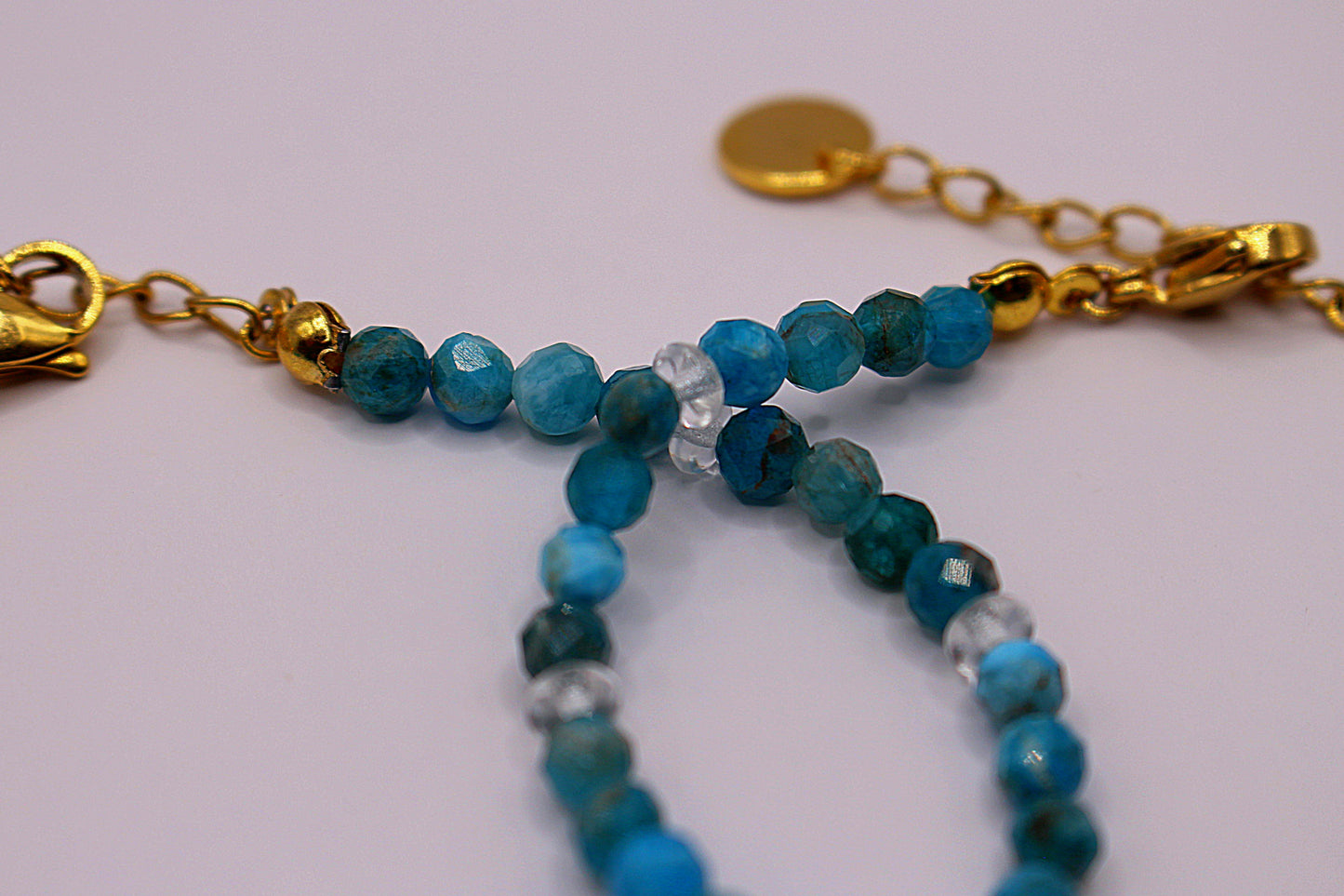 Bracelet Scintillant en Apatite