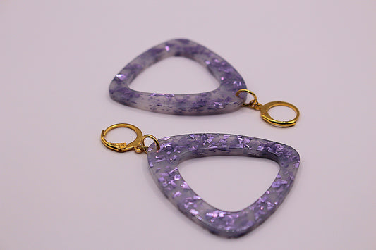 Boucles d'oreilles Lilas