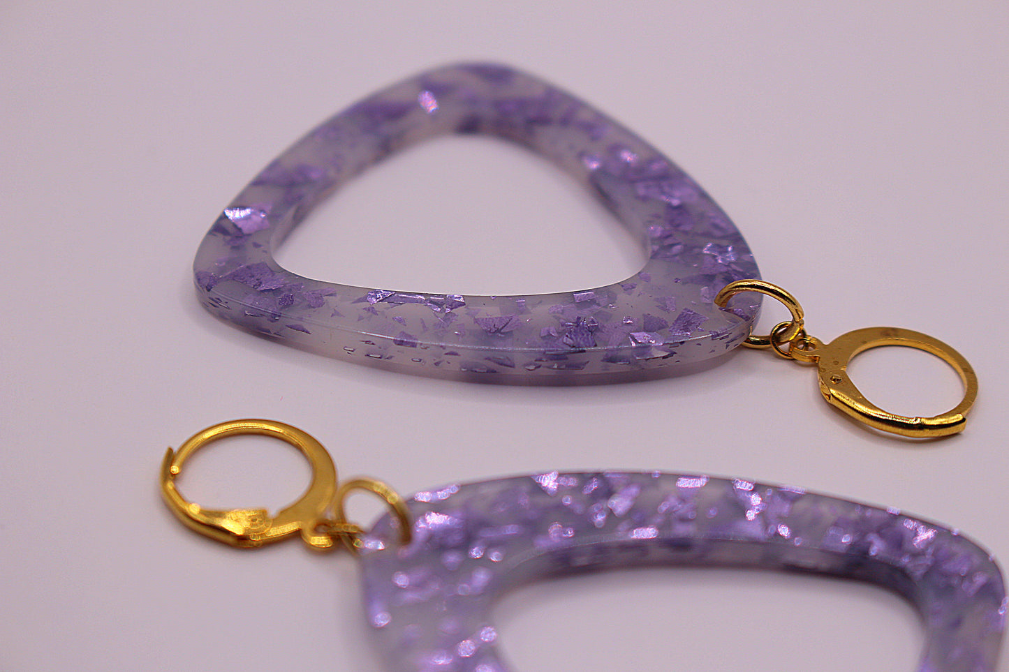 Boucles d'oreilles Lilas