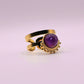 Bague éventail en Amethyste