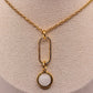 Collier Reine en Agate Blanche