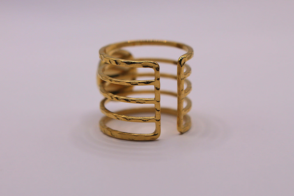 Bague Égérie en œil de tigre