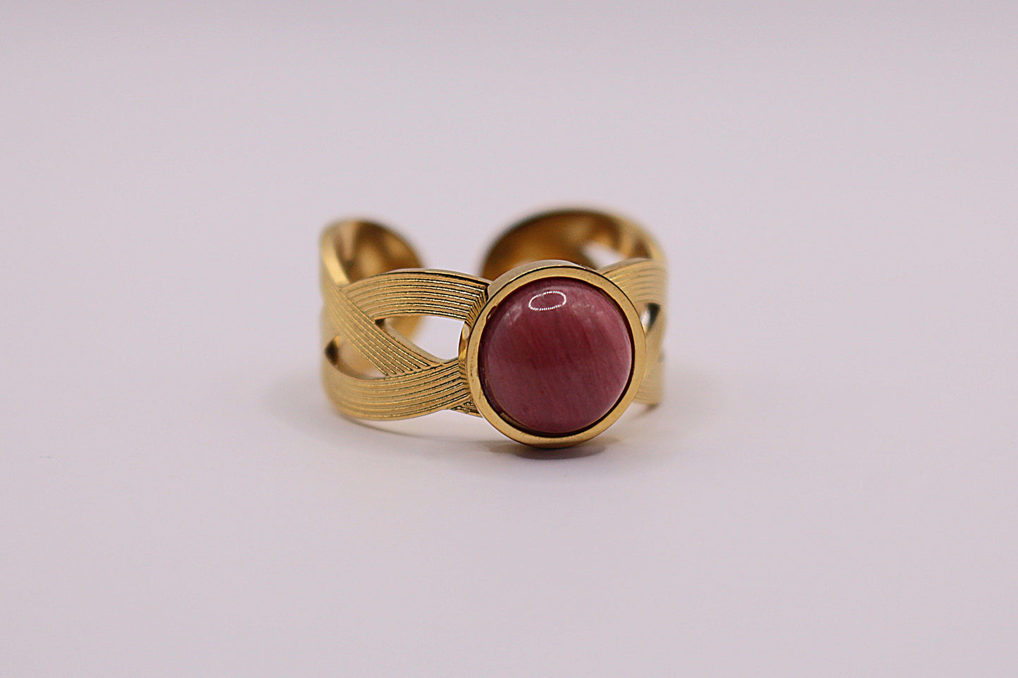 Bague Épis en Rhodonite