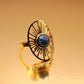 Bague Étoile en Agate Crazy Lace blueu