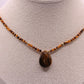 Collier Savane en Oeil de Tigre