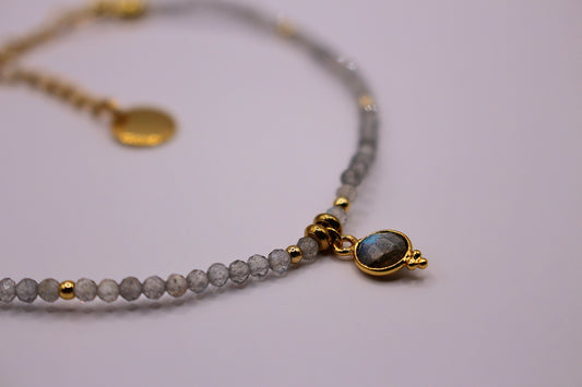 Bracelet Scintillant en Labradorite