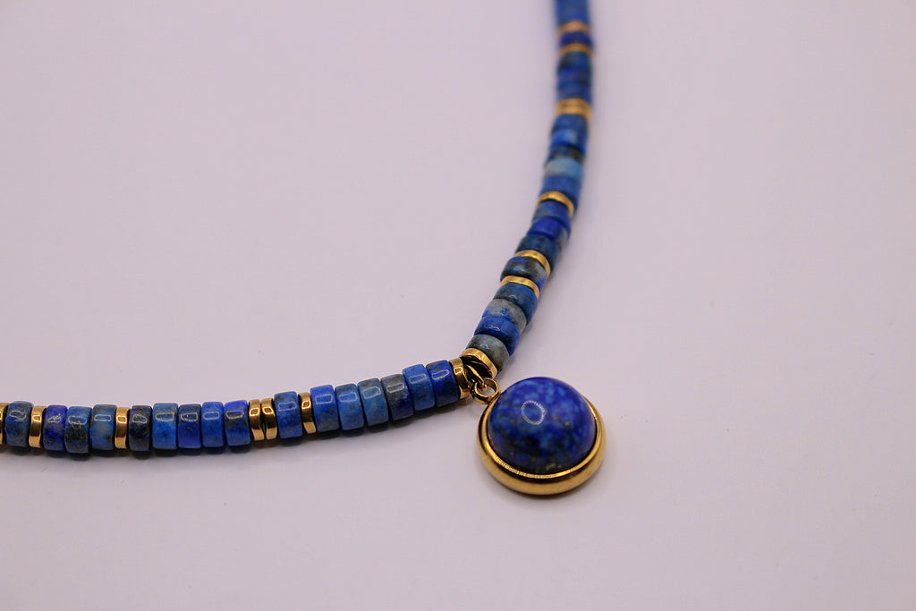 Collier Éthnique en Lapis-lazuli
