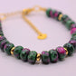 Bracelet Donut en Rubis Zoisite