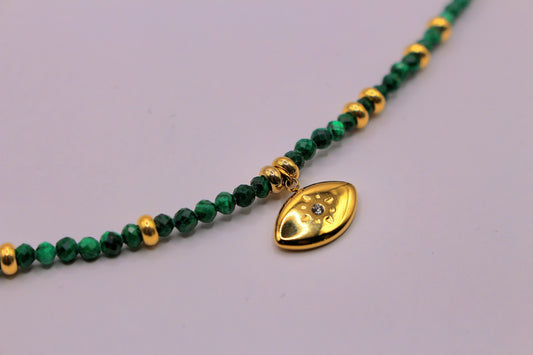 Collier Harmonie en Malachite