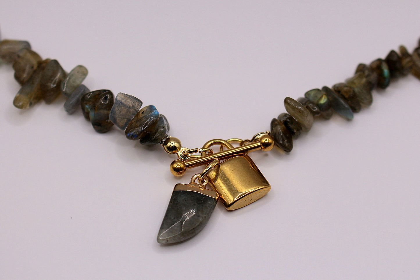 Collier Secret en Labradorite