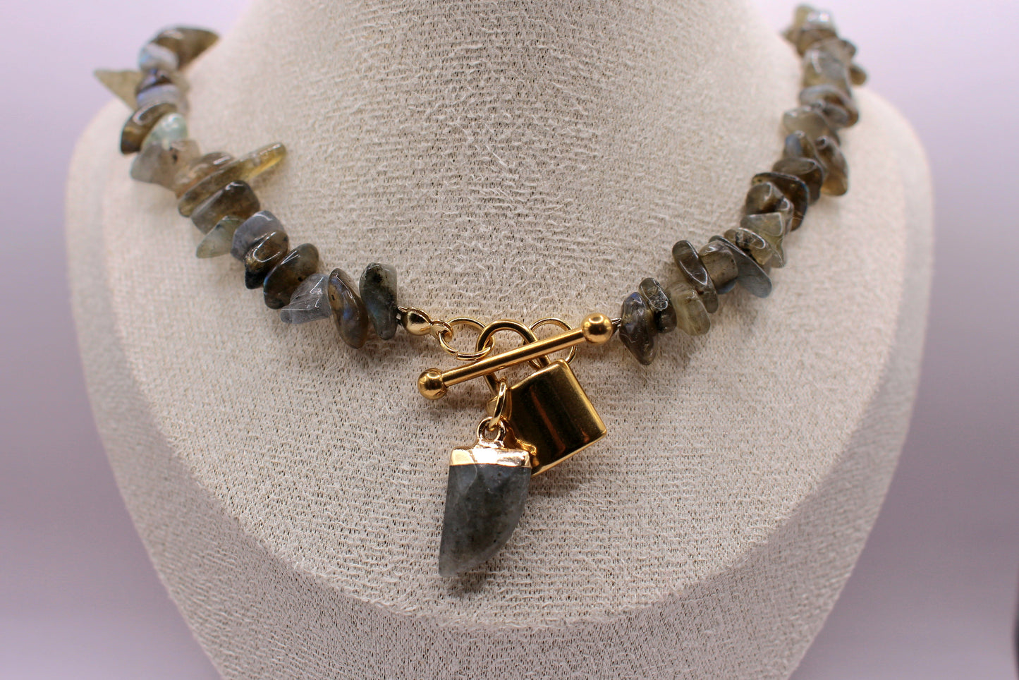 Collier Secret en Labradorite