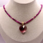 Collier Désir en Rubis et Cristal Swarovki