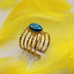 Bague Égérie en Turquoise cuivrée