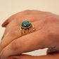 Bague Égérie en Turquoise cuivrée