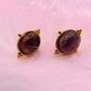 Boucles d'oreilles Royal en Améthyste