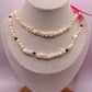 Collier Baroque en perles de culture / Saphir