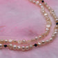 Collier Baroque en perles de culture / Saphir