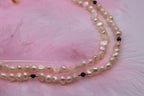Collier Baroque en perles de culture / Saphir