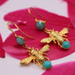 Boucles d'oreilles Maya en Amazonite