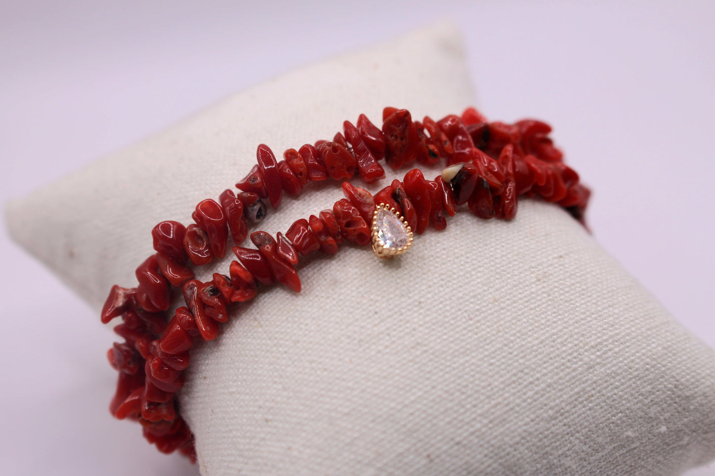 Bracelet Palombaggia en Corail