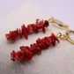 Boucles d'oreilles Bavella en Corail