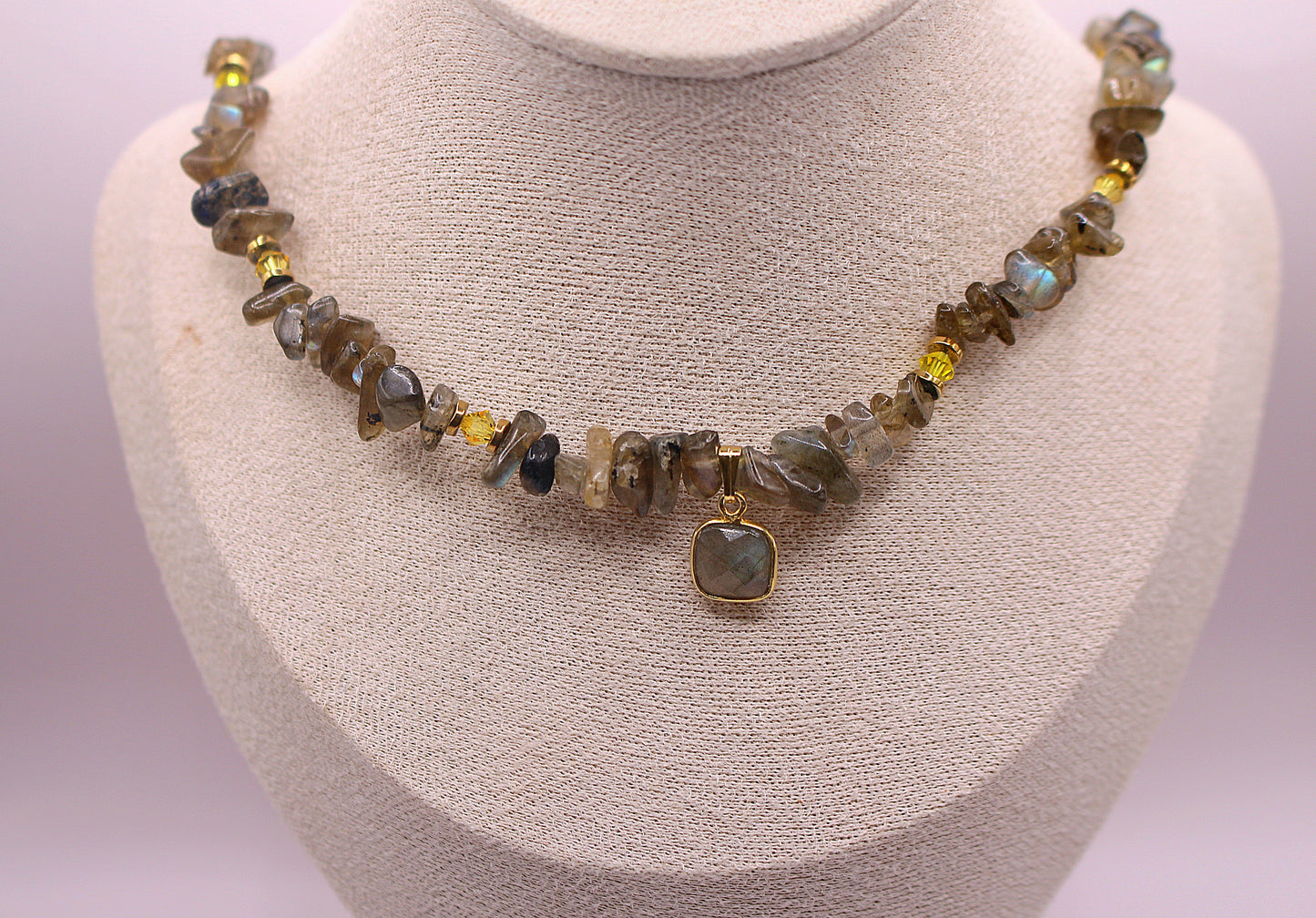 Bracelet Triple Gemme en Labradorite