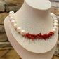 Collier Roccapina en Corail et Perles de Culture