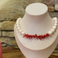 Collier Roccapina en Corail et Perles de Culture