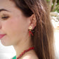 Boucles d’oreilles « Nénuphar » en Corail Corse