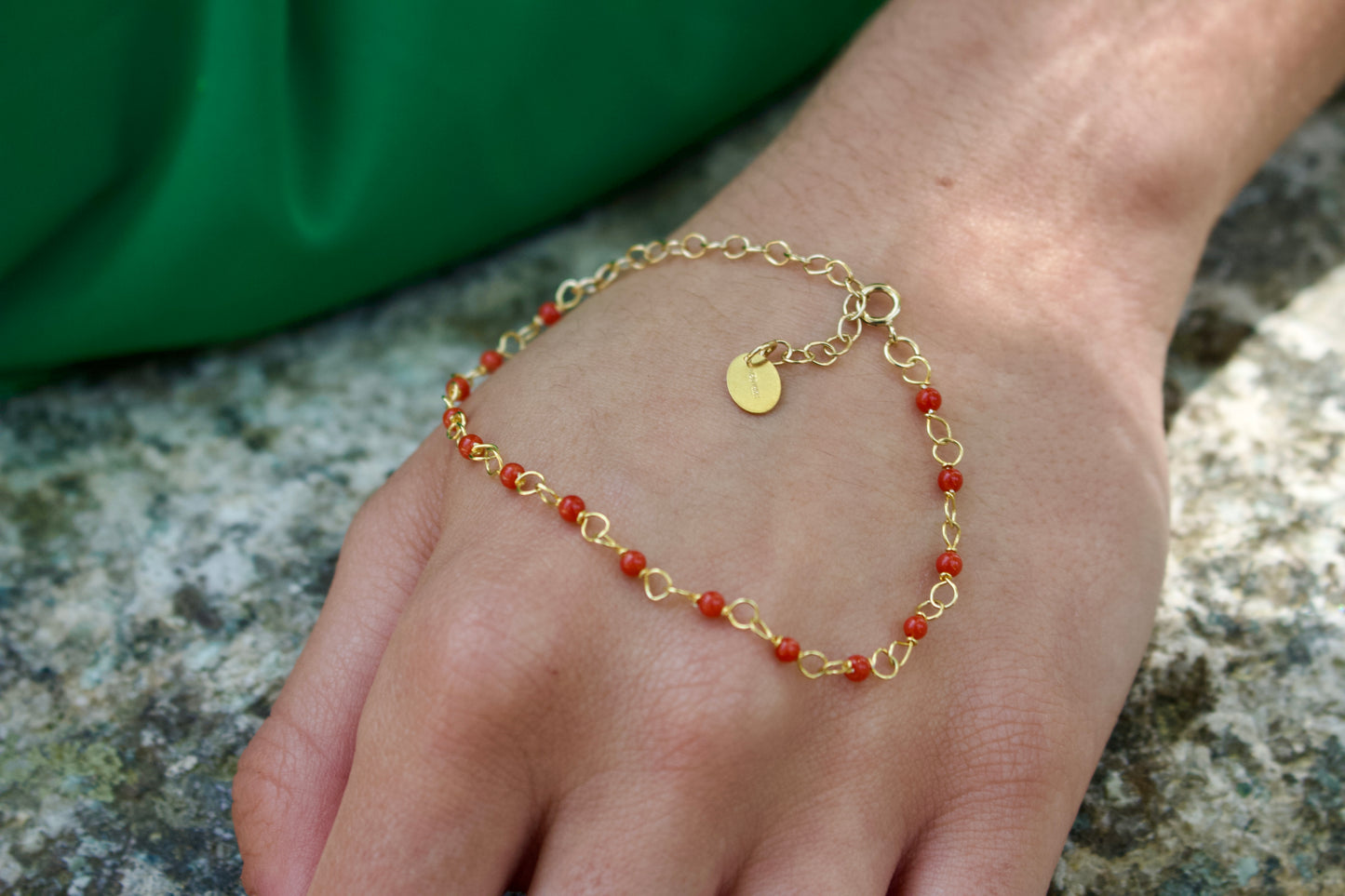 Bracelet « Santa Giulia » en Corail Corse