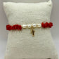 Bracelet « Sacre » en Corail Corse et Perles de Culture